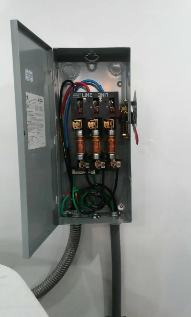Three-phase disconnect switch installed for Electrical Wiring & Rewiring in Beachwood